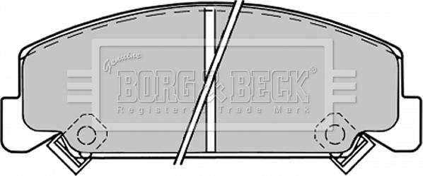 Borg & Beck BBP1176 - Комплект спирачно феродо, дискови спирачки vvparts.bg