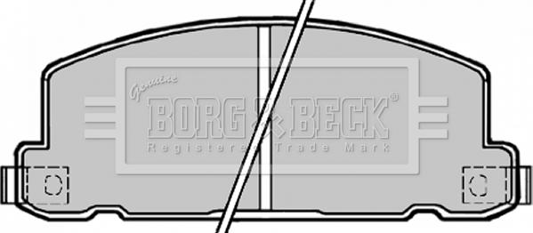Borg & Beck BBP1171 - Комплект спирачно феродо, дискови спирачки vvparts.bg