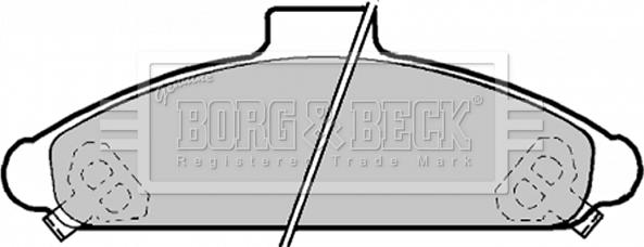 Borg & Beck BBP1172 - Комплект спирачно феродо, дискови спирачки vvparts.bg