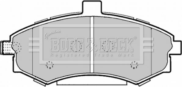 Borg & Beck BBP1896 - Комплект спирачно феродо, дискови спирачки vvparts.bg