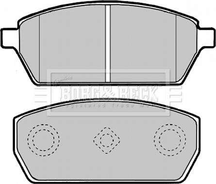 Borg & Beck BBP1890 - Комплект спирачно феродо, дискови спирачки vvparts.bg