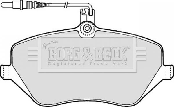 Borg & Beck BBP1898 - Комплект спирачно феродо, дискови спирачки vvparts.bg