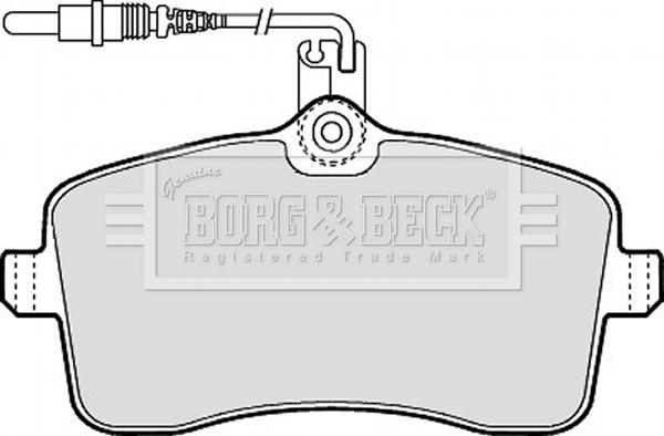 Borg & Beck BBP1897 - Комплект спирачно феродо, дискови спирачки vvparts.bg