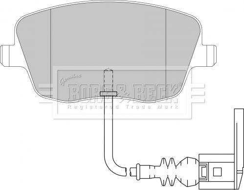 Borg & Beck BBP1855 - Комплект спирачно феродо, дискови спирачки vvparts.bg