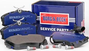 Borg & Beck BBP1856 - Комплект спирачно феродо, дискови спирачки vvparts.bg