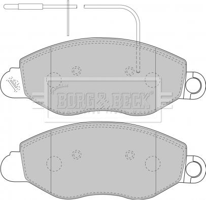 Borg & Beck BBP1850 - Комплект спирачно феродо, дискови спирачки vvparts.bg
