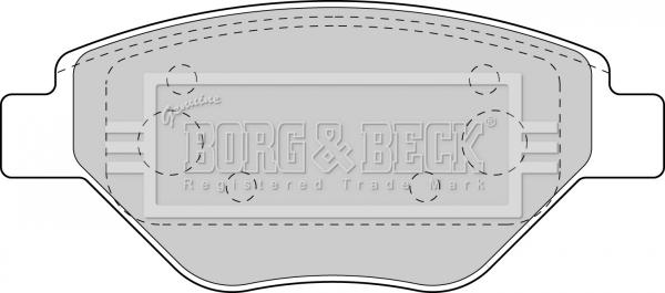 Borg & Beck BBP1851 - Комплект спирачно феродо, дискови спирачки vvparts.bg