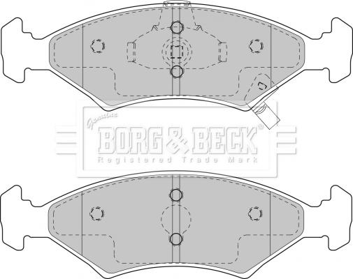 Borg & Beck BBP1865 - Комплект спирачно феродо, дискови спирачки vvparts.bg