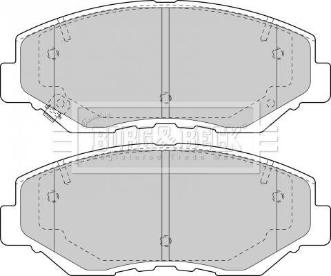 Borg & Beck BBP1860 - Комплект спирачно феродо, дискови спирачки vvparts.bg
