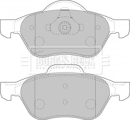 Borg & Beck BBP1806 - Комплект спирачно феродо, дискови спирачки vvparts.bg