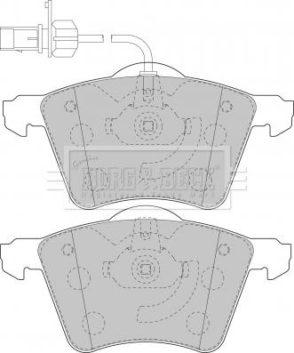 Borg & Beck BBP1800 - Комплект спирачно феродо, дискови спирачки vvparts.bg