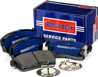 Borg & Beck BBP1801 - Комплект спирачно феродо, дискови спирачки vvparts.bg
