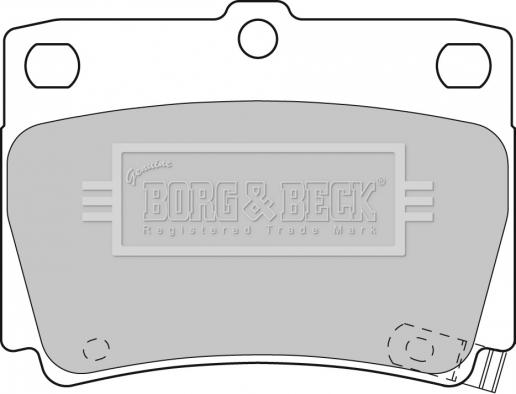 Borg & Beck BBP1819 - Комплект спирачно феродо, дискови спирачки vvparts.bg