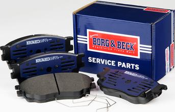 Borg & Beck BBP1814 - Комплект спирачно феродо, дискови спирачки vvparts.bg