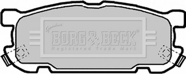 Borg & Beck BBP1818 - Комплект спирачно феродо, дискови спирачки vvparts.bg