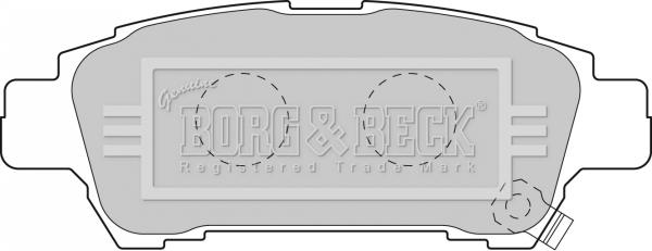 Borg & Beck BBP1838 - Комплект спирачно феродо, дискови спирачки vvparts.bg