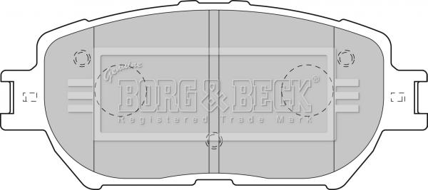 Borg & Beck BBP1833 - Комплект спирачно феродо, дискови спирачки vvparts.bg