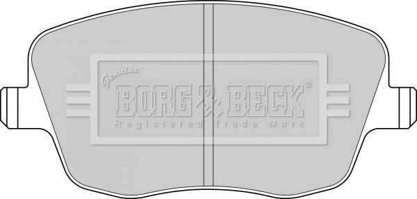 Borg & Beck BBP1825 - Комплект спирачно феродо, дискови спирачки vvparts.bg