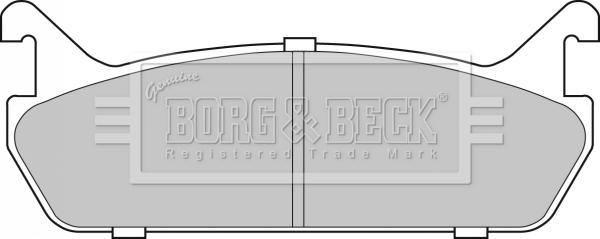 Borg & Beck BBP1828 - Комплект спирачно феродо, дискови спирачки vvparts.bg