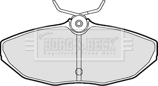 Borg & Beck BBP1870 - Комплект спирачно феродо, дискови спирачки vvparts.bg