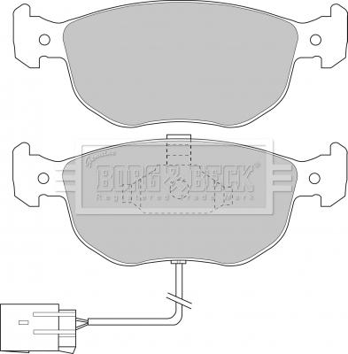 Borg & Beck BBP1394 - Комплект спирачно феродо, дискови спирачки vvparts.bg