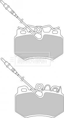 Borg & Beck BBP1395 - Комплект спирачно феродо, дискови спирачки vvparts.bg