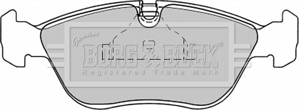 Borg & Beck BBP1390 - Комплект спирачно феродо, дискови спирачки vvparts.bg