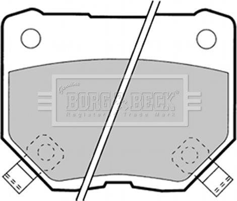 Borg & Beck BBP1349 - Комплект спирачно феродо, дискови спирачки vvparts.bg