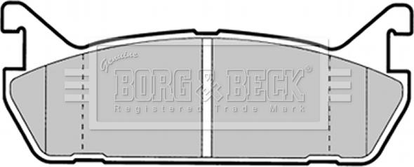 Borg & Beck BBP1344 - Комплект спирачно феродо, дискови спирачки vvparts.bg