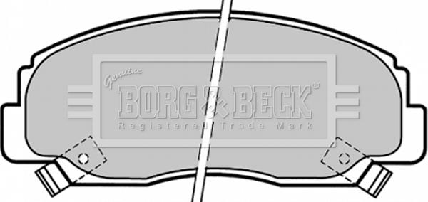 Borg & Beck BBP1341 - Комплект спирачно феродо, дискови спирачки vvparts.bg