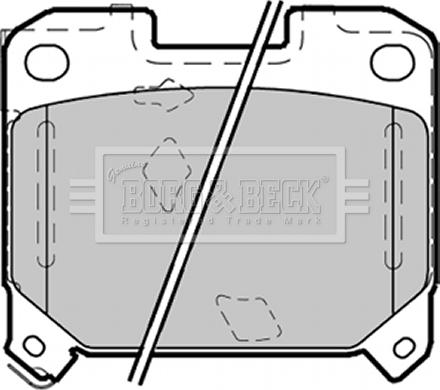 Borg & Beck BBP1355 - Комплект спирачно феродо, дискови спирачки vvparts.bg