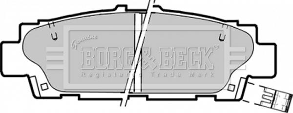 Borg & Beck BBP1350 - Комплект спирачно феродо, дискови спирачки vvparts.bg