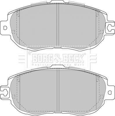 Borg & Beck BBP1352 - Комплект спирачно феродо, дискови спирачки vvparts.bg