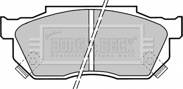 Borg & Beck BBP1369 - Комплект спирачно феродо, дискови спирачки vvparts.bg