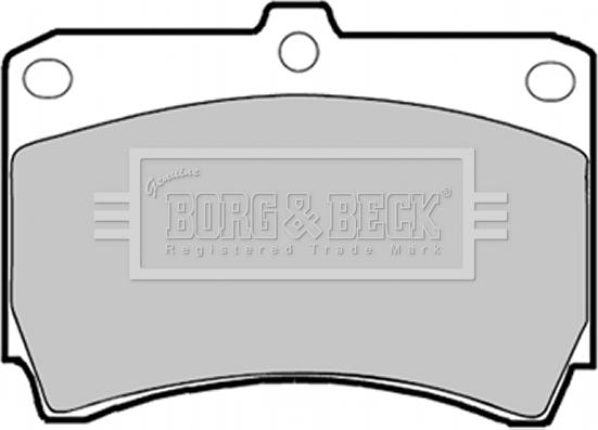 Borg & Beck BBP1365 - Комплект спирачно феродо, дискови спирачки vvparts.bg