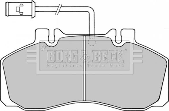 Borg & Beck BBP1362 - Комплект спирачно феродо, дискови спирачки vvparts.bg