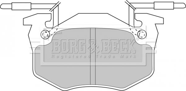 Borg & Beck BBP1306 - Комплект спирачно феродо, дискови спирачки vvparts.bg