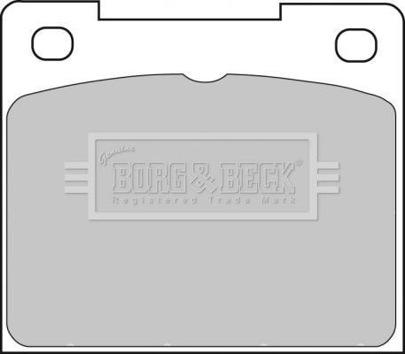 Borg & Beck BBP1307 - Комплект спирачно феродо, дискови спирачки vvparts.bg