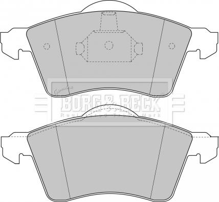 Borg & Beck BBP1384 - Комплект спирачно феродо, дискови спирачки vvparts.bg