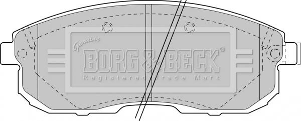 Borg & Beck BBP1383 - Комплект спирачно феродо, дискови спирачки vvparts.bg
