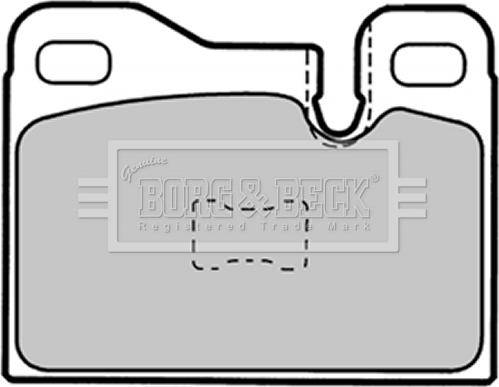Borg & Beck BBP1337 - Комплект спирачно феродо, дискови спирачки vvparts.bg