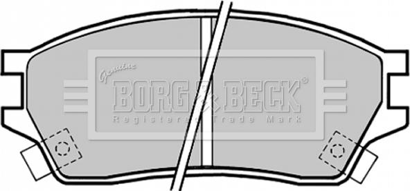 Borg & Beck BBP1325 - Комплект спирачно феродо, дискови спирачки vvparts.bg