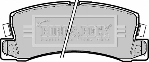 Borg & Beck BBP1371 - Комплект спирачно феродо, дискови спирачки vvparts.bg