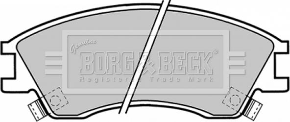 Borg & Beck BBP1378 - Комплект спирачно феродо, дискови спирачки vvparts.bg