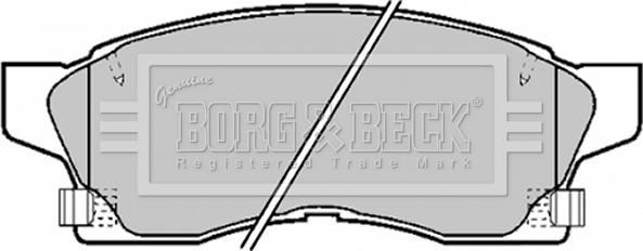 Borg & Beck BBP1373 - Комплект спирачно феродо, дискови спирачки vvparts.bg