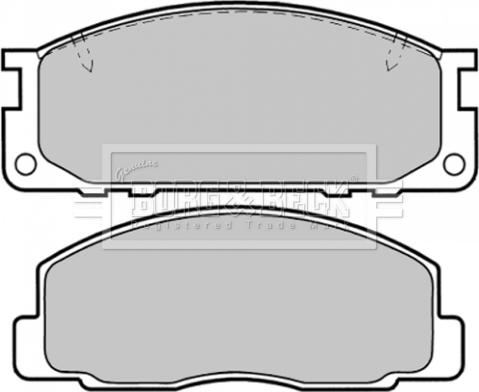 BENDIX DB1122 - Комплект спирачно феродо, дискови спирачки vvparts.bg