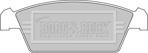 Borg & Beck BBP1299 - Комплект спирачно феродо, дискови спирачки vvparts.bg