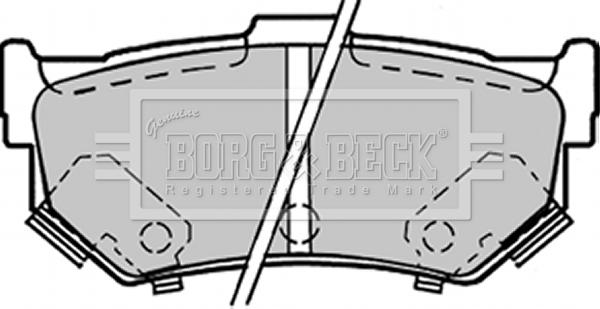 Borg & Beck BBP1298 - Комплект спирачно феродо, дискови спирачки vvparts.bg