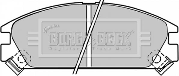 Borg & Beck BBP1249 - Комплект спирачно феродо, дискови спирачки vvparts.bg