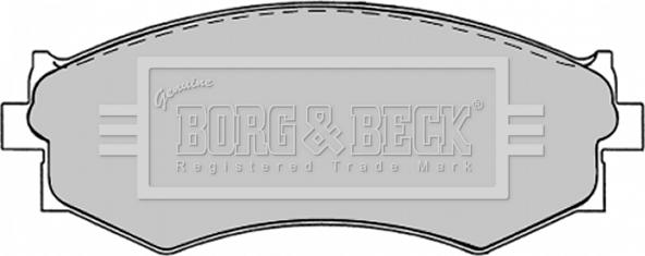 Borg & Beck BBP1240 - Комплект спирачно феродо, дискови спирачки vvparts.bg